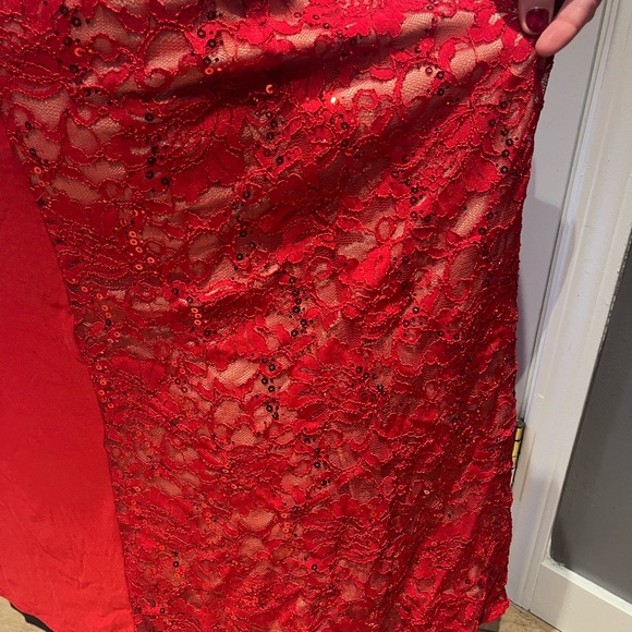 NWT US 16 Addition Elle Evening/Formal Red Dress - Picture 11 of 14